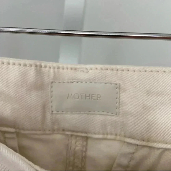 NWT Mother The Straight Shaker Ankle Prep Vanilla size 24 - Picture 5 of 11